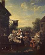 William Hogarth Four hours a day in the evening Spain oil painting artist